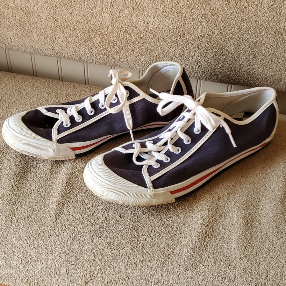 Mens Tommy Hilfiger sneakers size 9 1/2 blue red - Picture 2 of 11